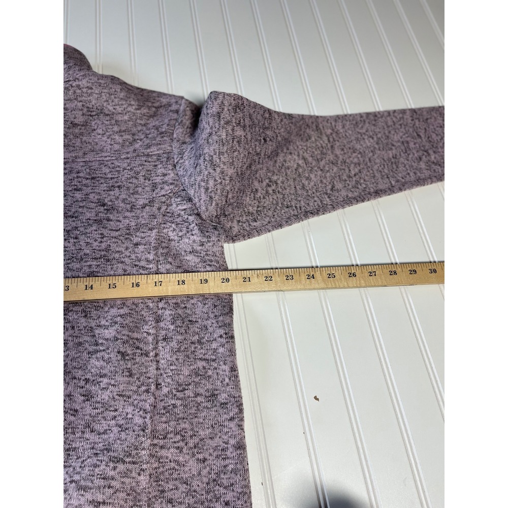 Simply Southern Womens Purple Marl Quarter Snap Fleece Pullover Sweater Large - Picture 9 of 9
